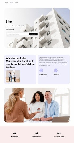 Immobilien Zu Vermieten - Website-Vorlagen