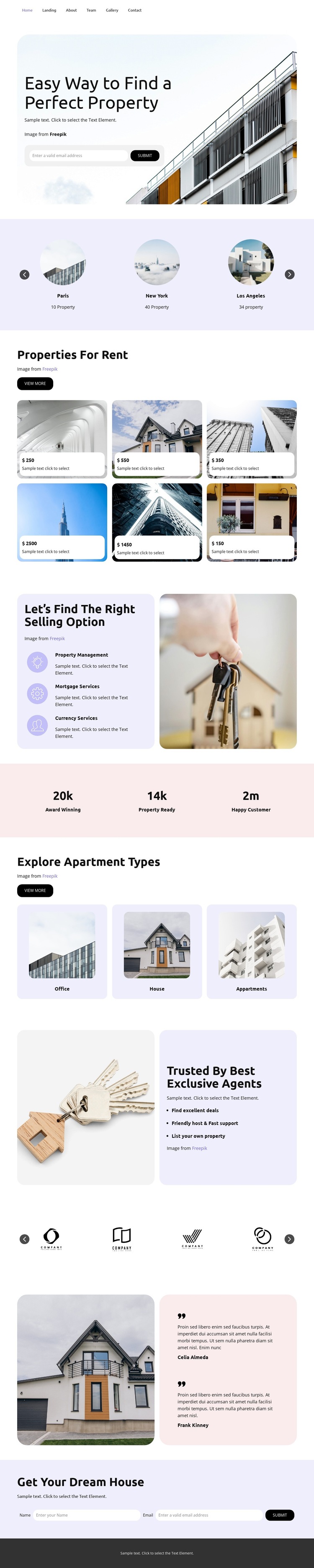 Property Management HTML5 Template