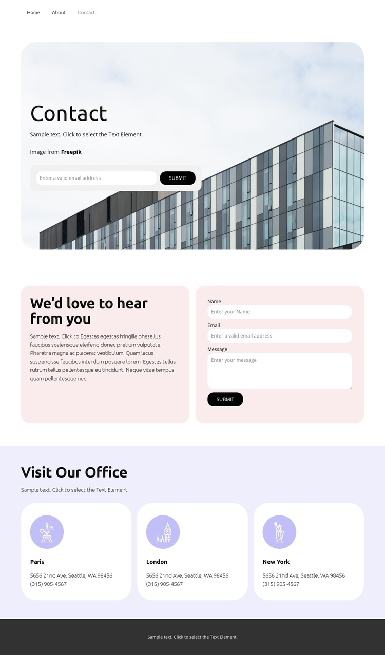 Mortgage Services One Page Template