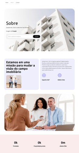 Layout Do Site Para Propriedades Para Alugar