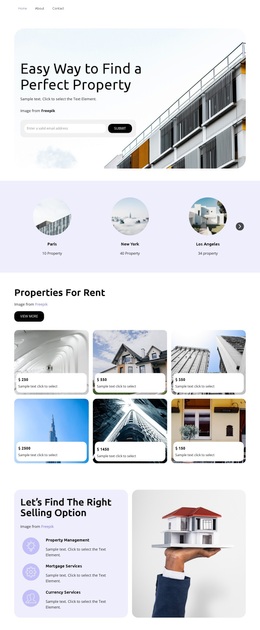 Property Management - Landing Page Template