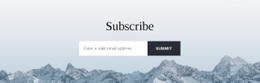Subscribe form with background - CSS Template by Nicepage