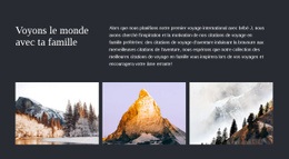 Voyagez En Famille - Maquette De Site Web Gratuite