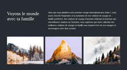Voyagez En Famille - Modèles De Thèmes HTML5 Gratuits