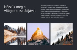 Utazzon Családjával - Ingyenes Html5 Témasablonok