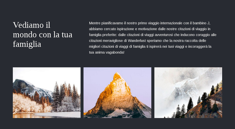 Viaggia con la tua famiglia Tema WordPress