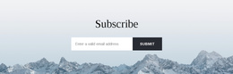 Subscribe Form With Background - Joomla Template Free Download