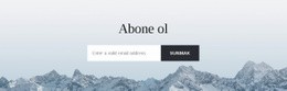 Arka Planlı Abone Formu - Web Sitesi Şablonları