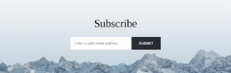 Most Creative Website Mockup For Subscribe Form With Background