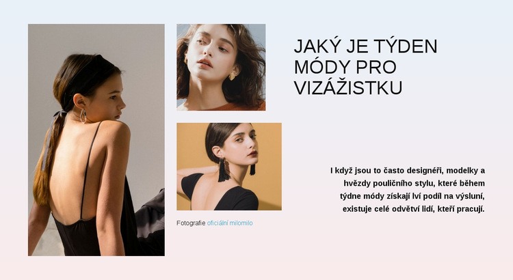 Týden módy Šablona CSS