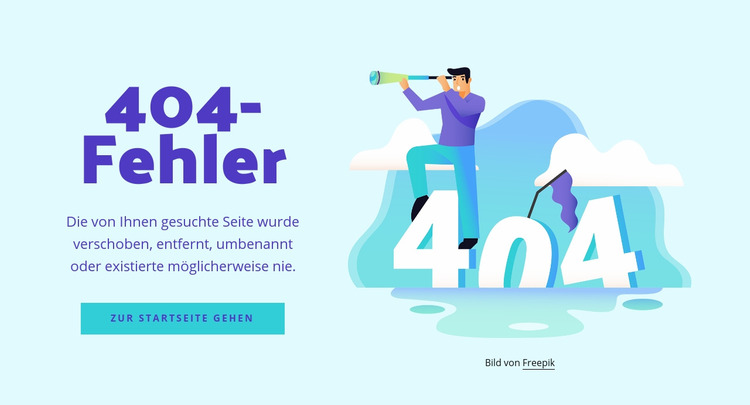 Die 404-Fehlermeldung Joomla Vorlage