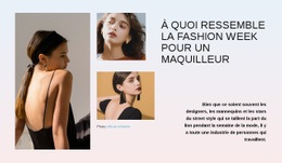 Superbe Conception De Site Web Pour Semaine De La Mode