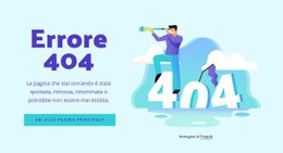 Il Messaggio Di Errore 404 - HTML Web Page Builder