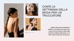 Settimana Della Moda - Ispirazione Per Modelli HTML5