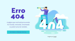 A Mensagem De Erro 404 - Download Do Modelo De Site