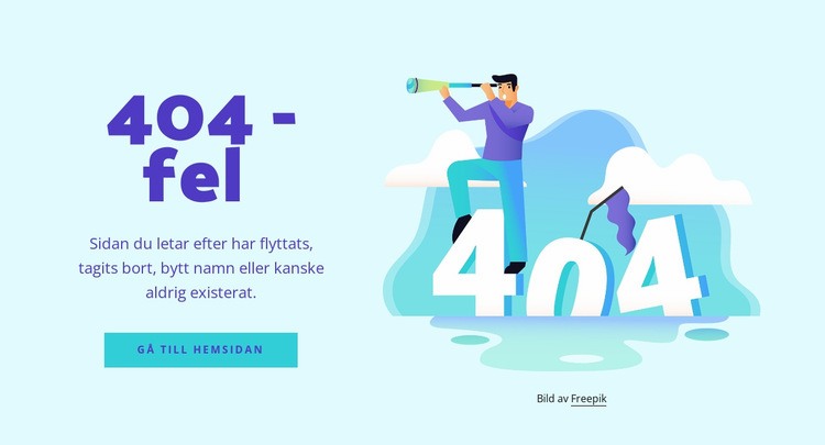 Felmeddelandet 404 WordPress -tema