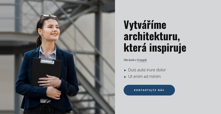 Malá rezidenční architektonická praxe Šablona HTML