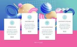 CSS-Layout Für Strategie, Marketing, Support