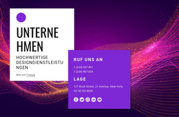 Kontakt Mit Tollem Designteam – Vorlage Für Website-Builder