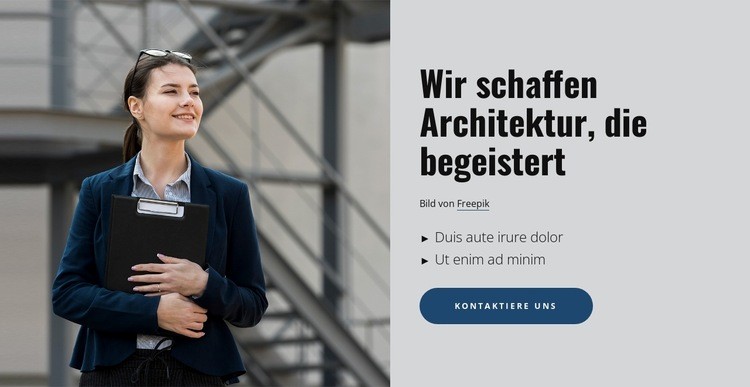 Ein kleines Büro für Wohnarchitektur Website design