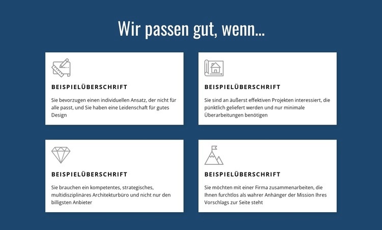 Wir bieten mehrere Dienstleistungen an Website-Modell