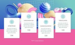 Stratégia, Marketing, Támogatás - Webhelysablon