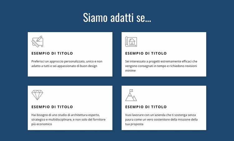 Offriamo molteplici servizi Costruttore di siti web HTML