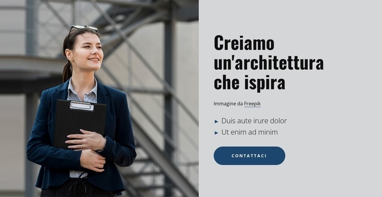 Un piccolo studio di architettura residenziale Modelli di Website Builder