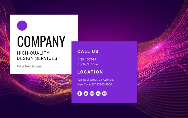 Contact with amazing design team Joomla Template