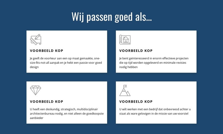 We bieden meerdere diensten aan Html Website Builder