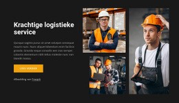 Krachtige Logistieke Service - Websitesjablonen