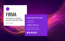 Kontakt Z Niesamowitym Zespołem Projektowym - Szablon Kreatora Stron Internetowych