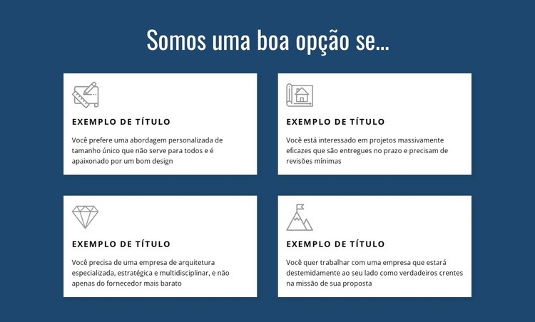 Oferecemos vários serviços Design do site