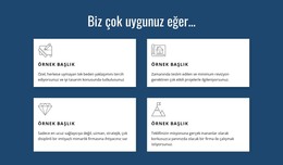 Birden Fazla Hizmet Sunuyoruz - Duyarlı HTML Şablonu