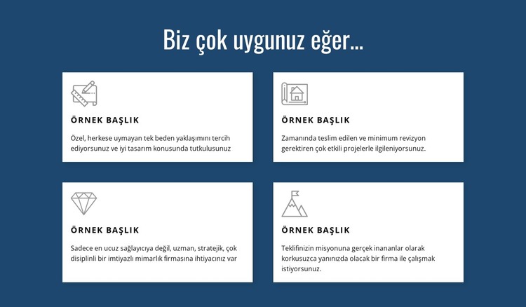 Birden fazla hizmet sunuyoruz HTML Şablonu