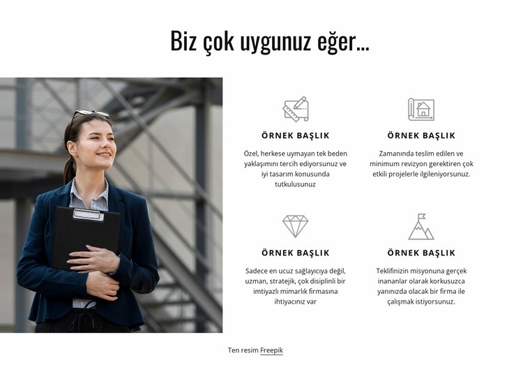 Temel hizmetler Web sitesi tasarımı