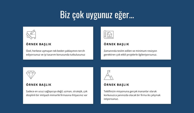 Birden fazla hizmet sunuyoruz WordPress Teması