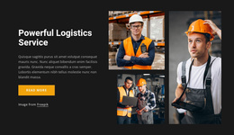 Powerful Logistics Service - Landing Page Template