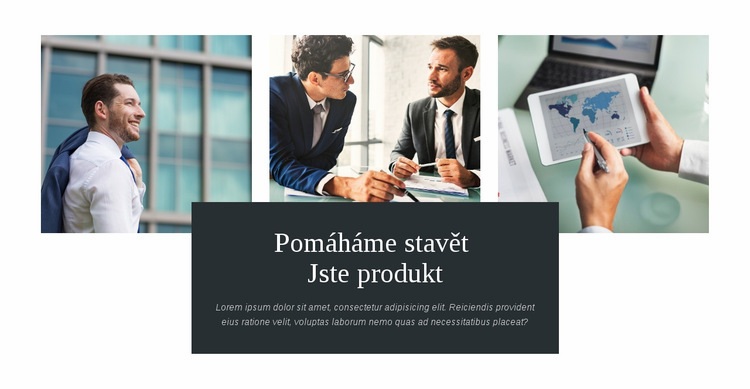 Vybudujte si svůj produkt Šablona HTML