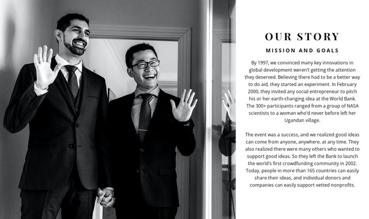 Successful businessmen CSS Template