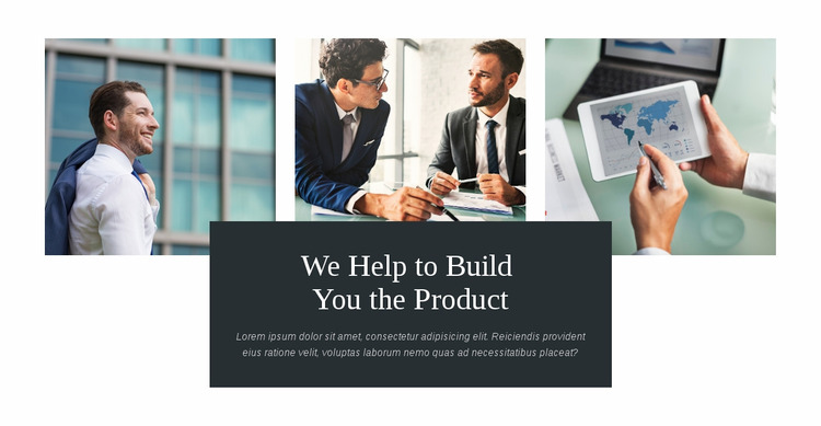 Build you product Website Mockup