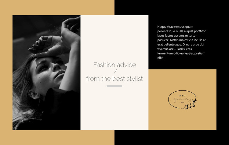 Fashion advice WordPress Theme