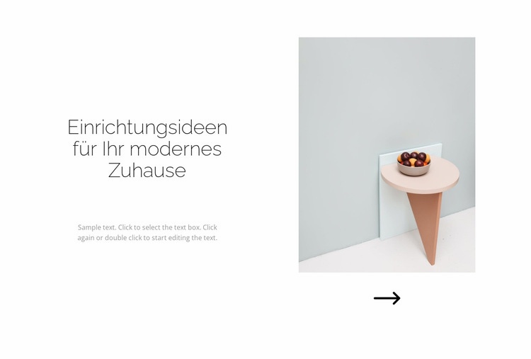 Für Zuhause mit Liebe HTML5-Vorlage