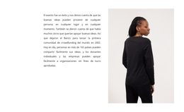 Sitio De WordPress Para Texto Y Mujer De Negro