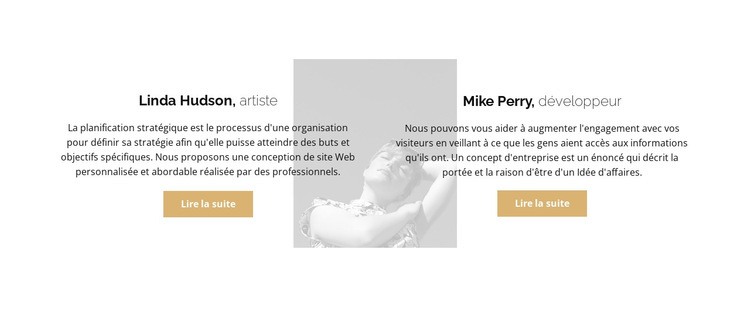 Deux avis Modèles de constructeur de sites Web