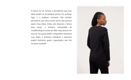 Texto E Mulher Em Preto – Modelo Totalmente Responsivo