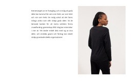 Text Och Kvinna I Svart - Helt Responsiv Mall