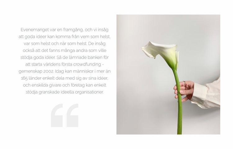 Citat och vacker blomma WordPress -tema