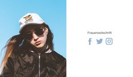Neues Frauenmagazin - Vorlagen Website-Design