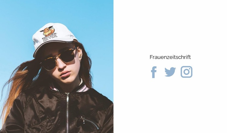 Neues Frauenmagazin Website design